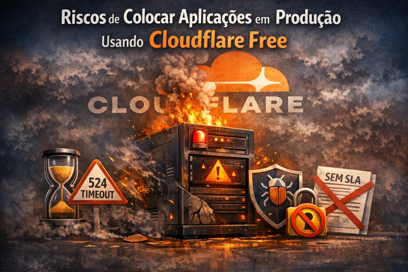 Riscos de Colocar Aplicações em Produção Usando Cloudflare Free