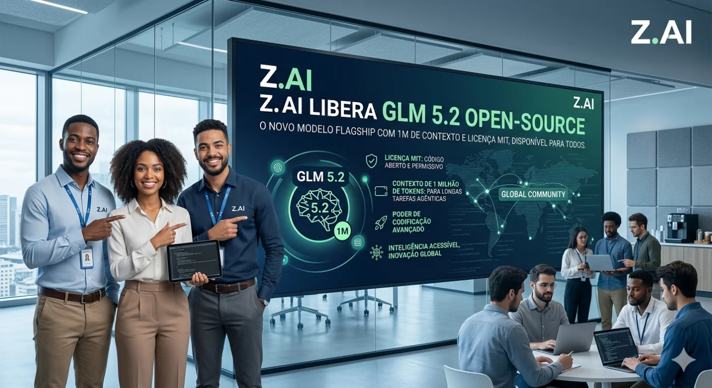 Zai libera GLM 5.2 aberto a todos e opensource.